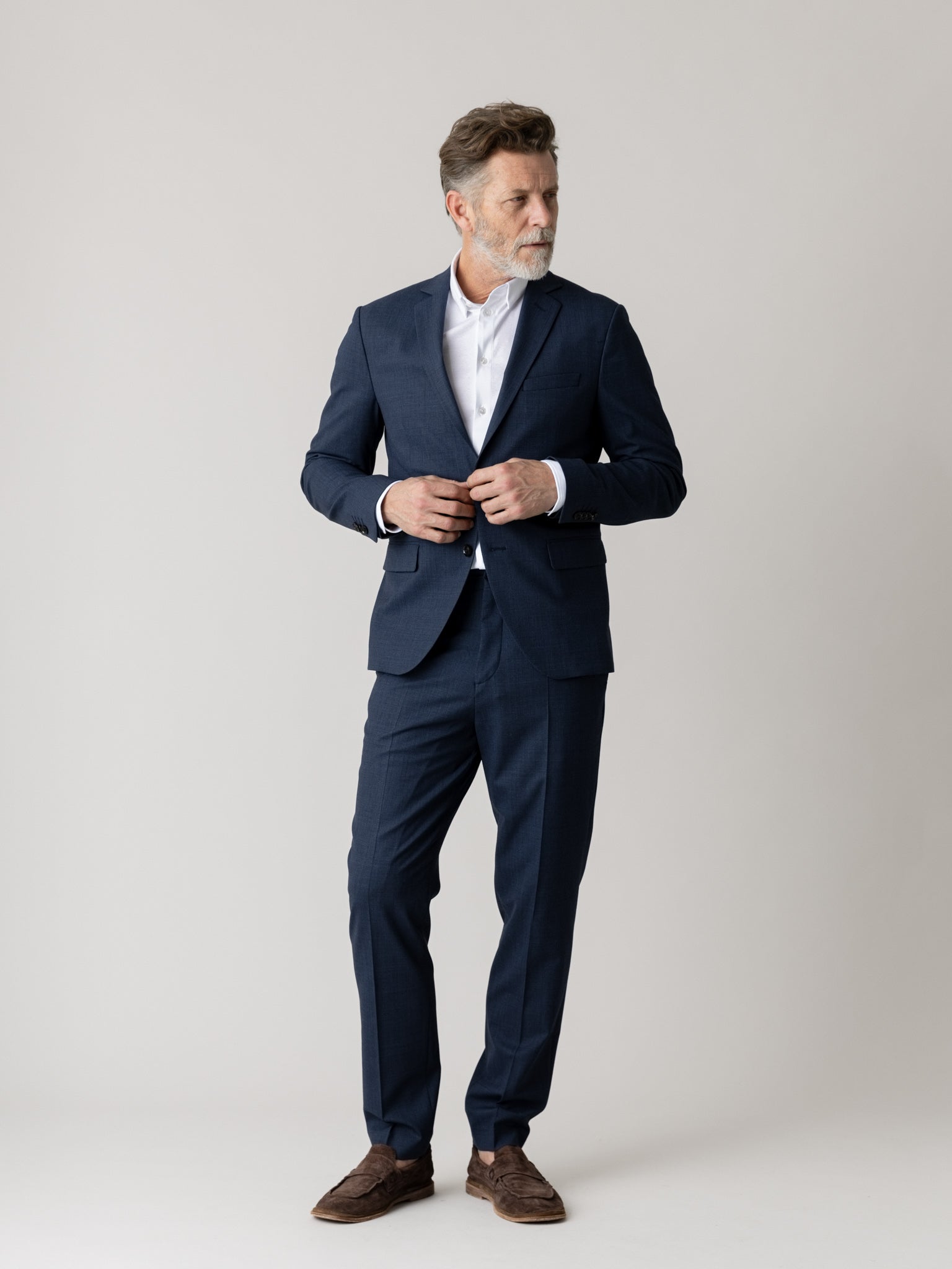 Modelshot / Navy Check / Detail